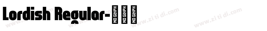 Lordish Regular字体转换